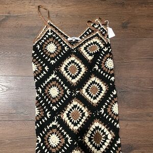 Crochet Maxi Cover-Up Dress